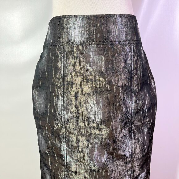 NWT Etcetera Set Top Size 6 Skirt Size 4 Burnished Metallic - Picture 14 of 16